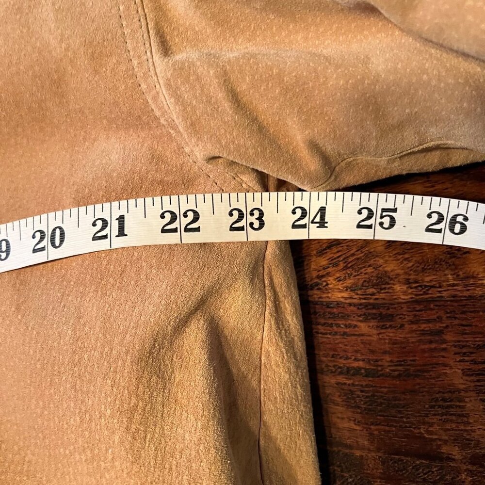 Braefair Leather Double-Breasted Faux Fur Coat L - Picture 8 of 14